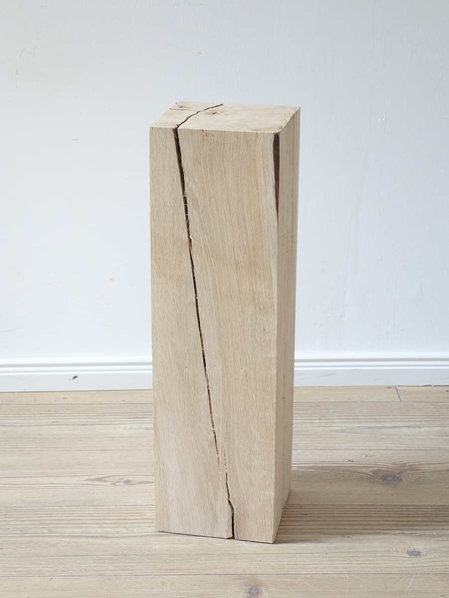 Holzstele aus Eichenholz 60x17x17cm | Wohnkultour