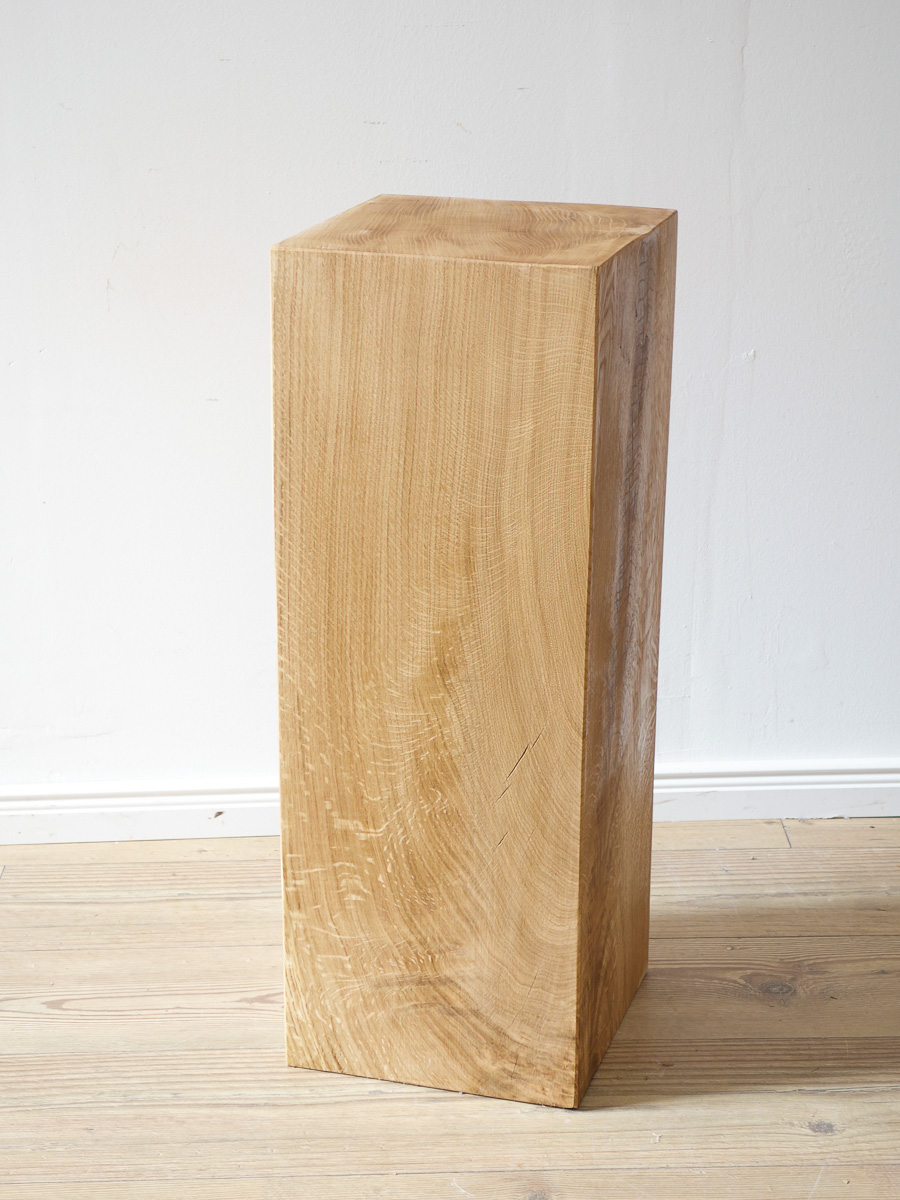 Geölte Holzsäule aus Eiche 70x25x25cm | Wohnkultour