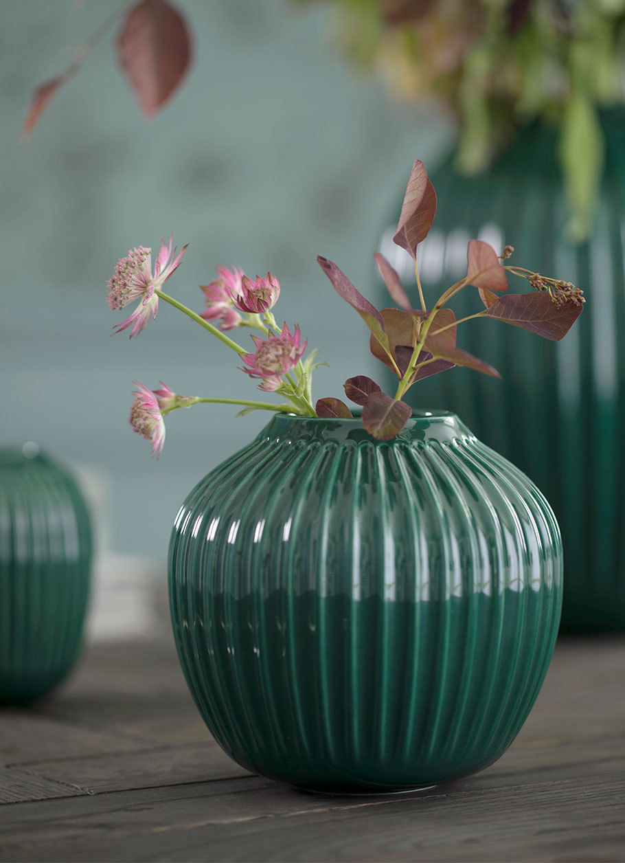 Kähler Design Vase Blumenvase Hammershoi, grün | Wohnkultour
