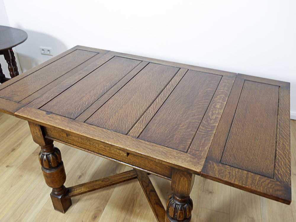 Antiker Küchentisch in Eiche um 1920 | restauriert & wohnfertig