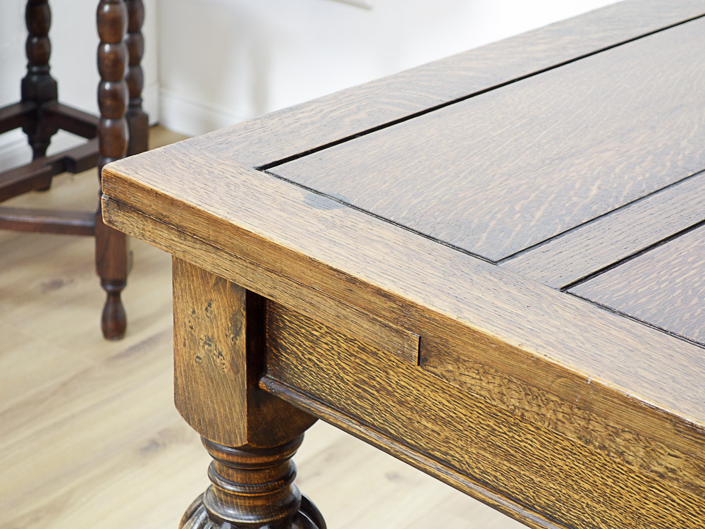 Antiker Küchentisch in Eiche um 1920 | restauriert & wohnfertig