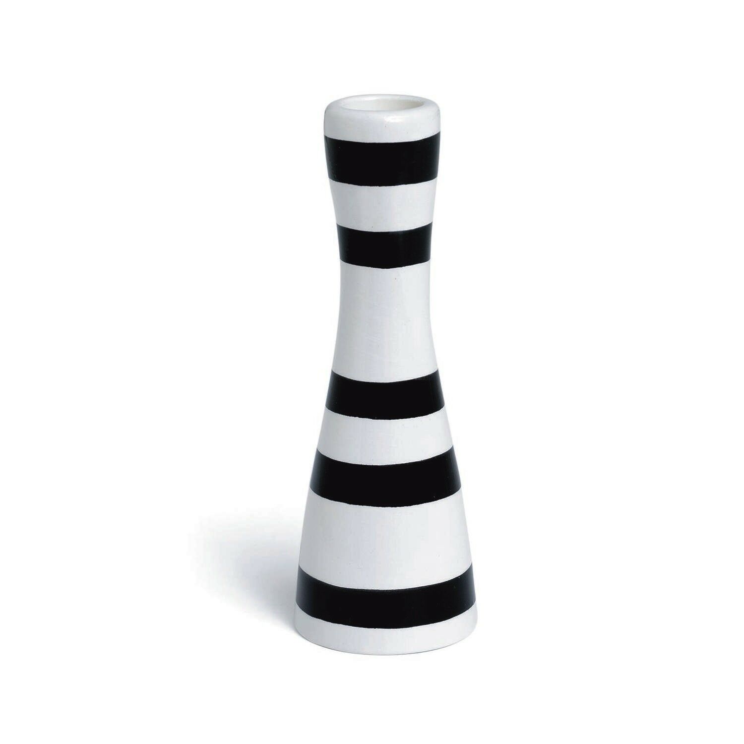 Kähler Omaggio Kerzenständer weiß/schwarz 16cm