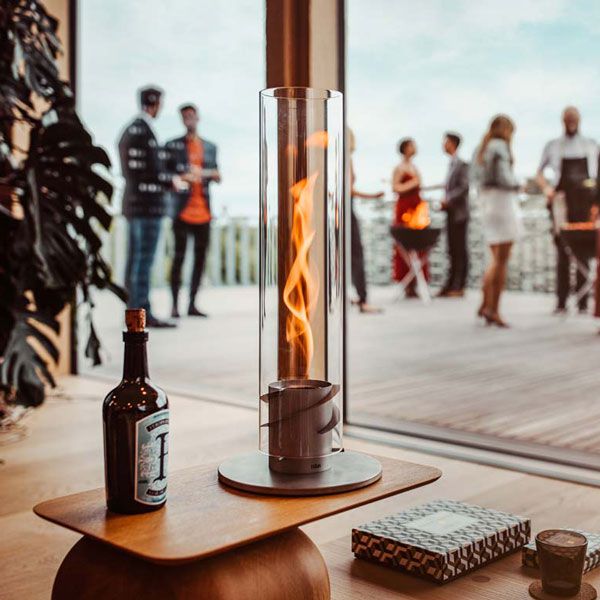 höfats Tischfeuer Spin 90 (silber) – Bild 2