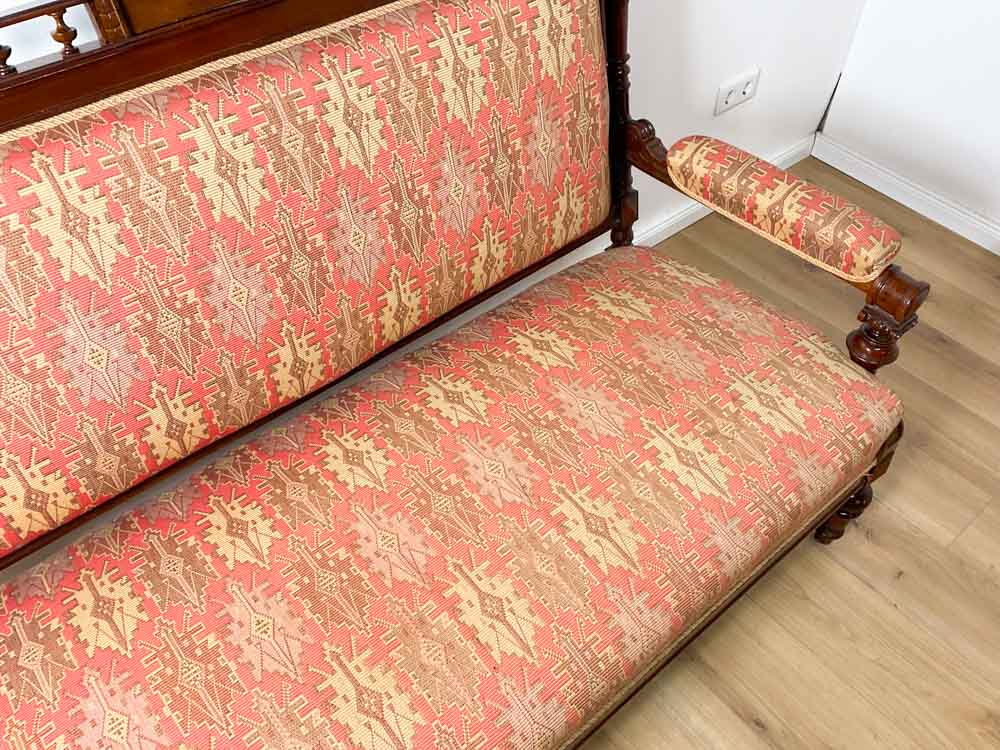 Sofa / Sitzbank aus der Gründerzeit – Bild 9