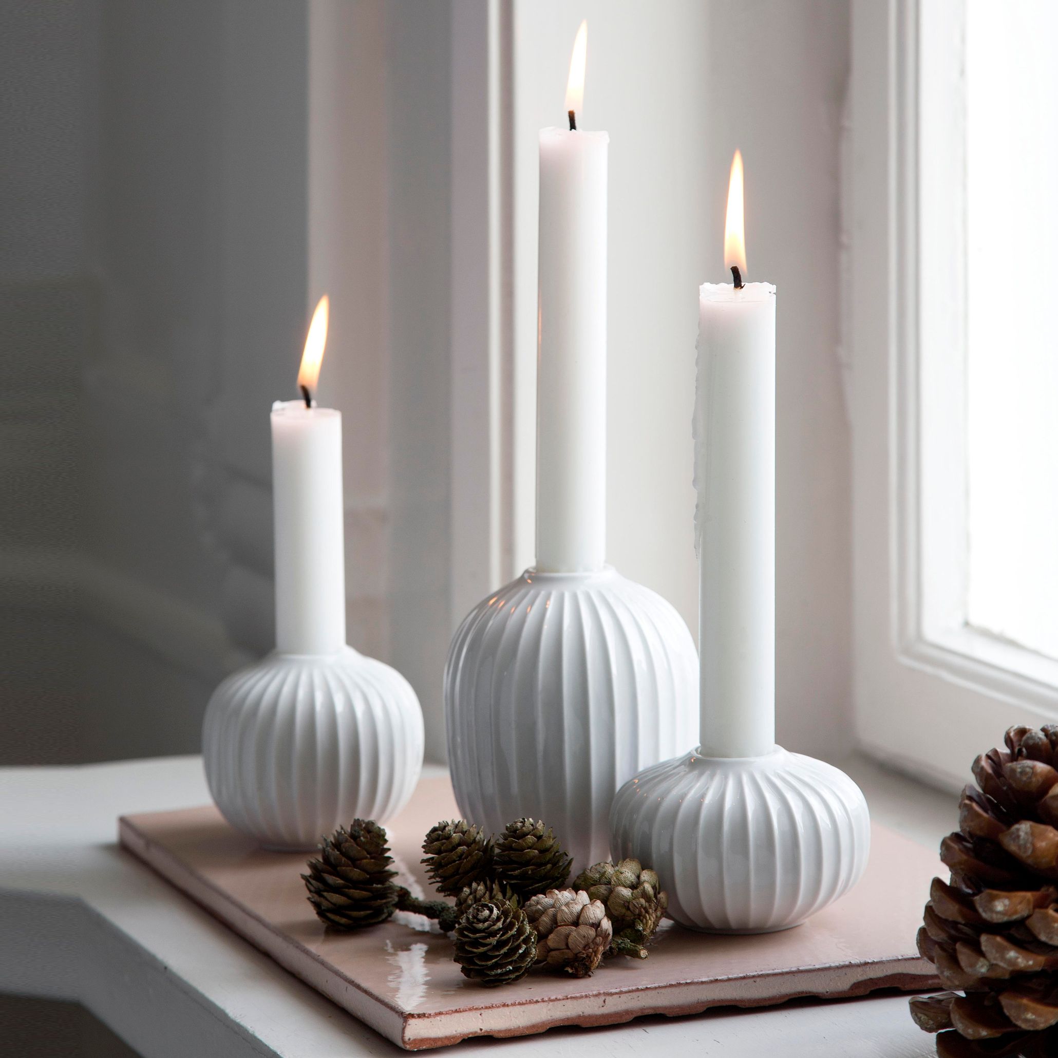 Kähler Design Kerzenständer Hammershøi Weiß (10cm) – Bild 2