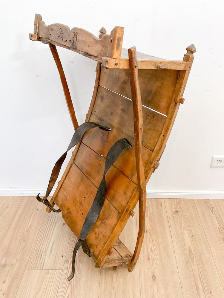 Antike Rückentrage / Kraxe / Reff – Bild 5