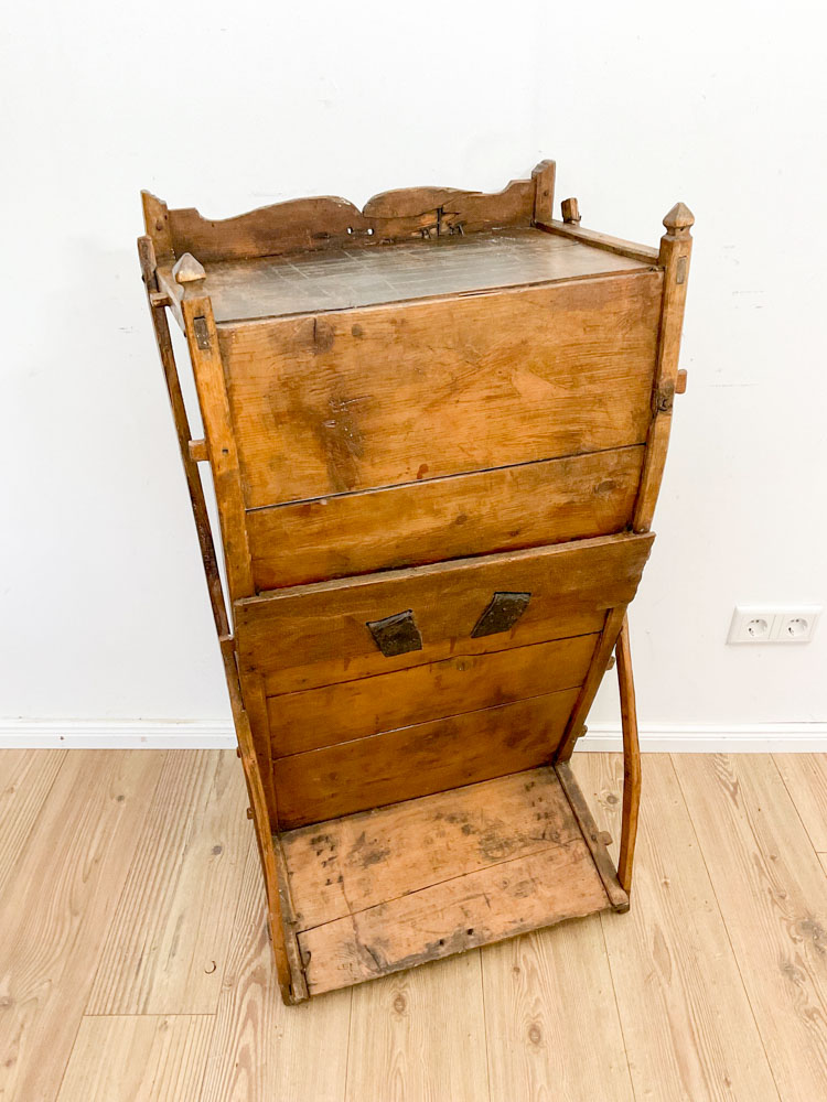 Antike Rückentrage / Kraxe / Reff – Bild 4