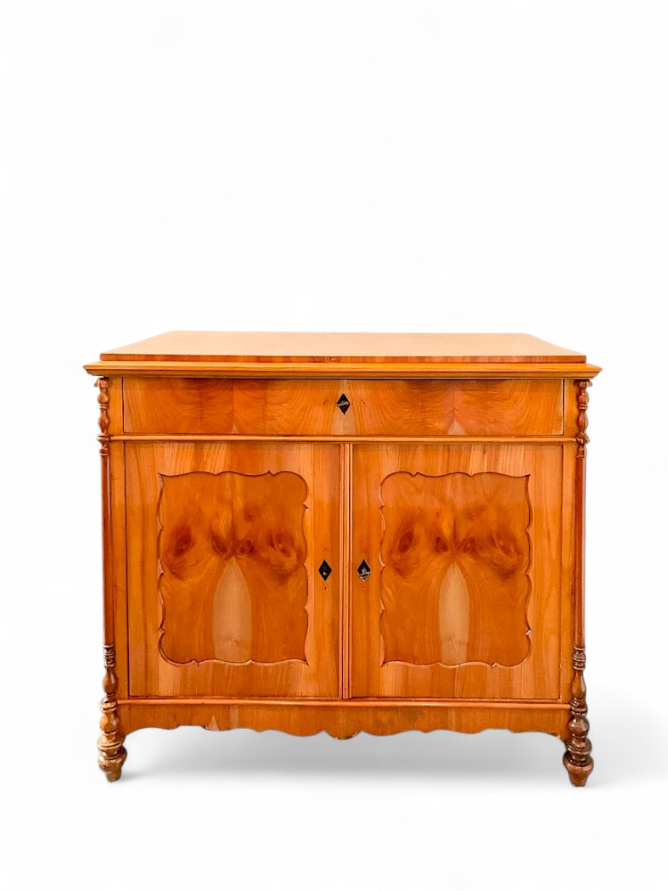 Biedermeier Kommode Biedermeier Halbschrank Kommode in Kirschholz Schellack poliert