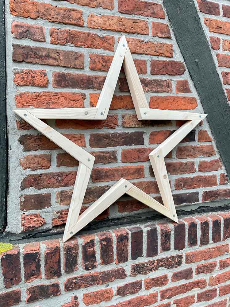 Großer Weihnachtsstern aus Holz - ca. 80cm – Bild 5